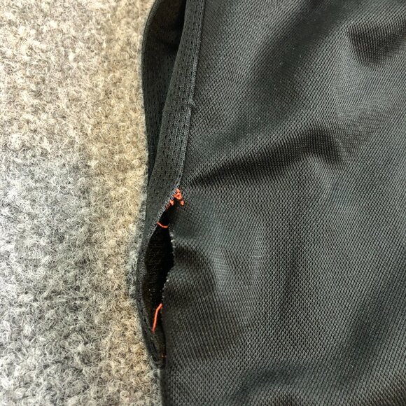 Nike Shorts Mens MEdium Black Red Dazzle Shiny Basketball Baggy Vintage Y2K - Picture 9 of 10